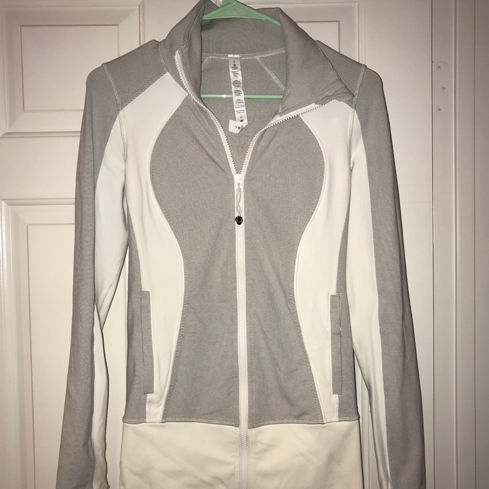 Lululemon White zip jacket